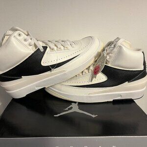 🔥 Air Jordan 2 Black & White – Women’s 11 / Men’s 9.5 – BRAND NEW – ❌📦 🔥